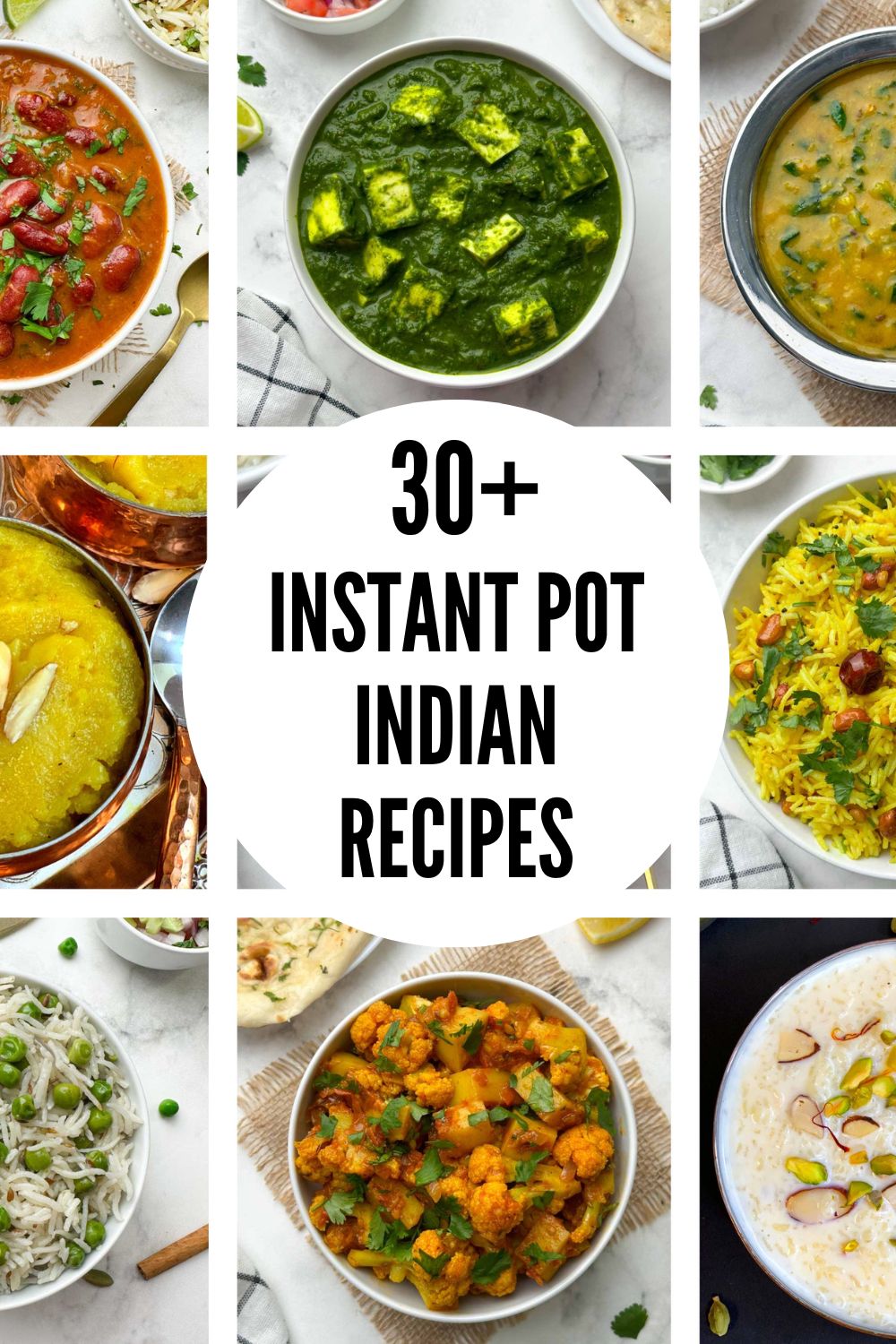 30+ best instant pot indian recipes collage