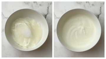 step to prepare sweetened yogurt (curd) collage