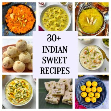 indian sweets/dessert recipes collage