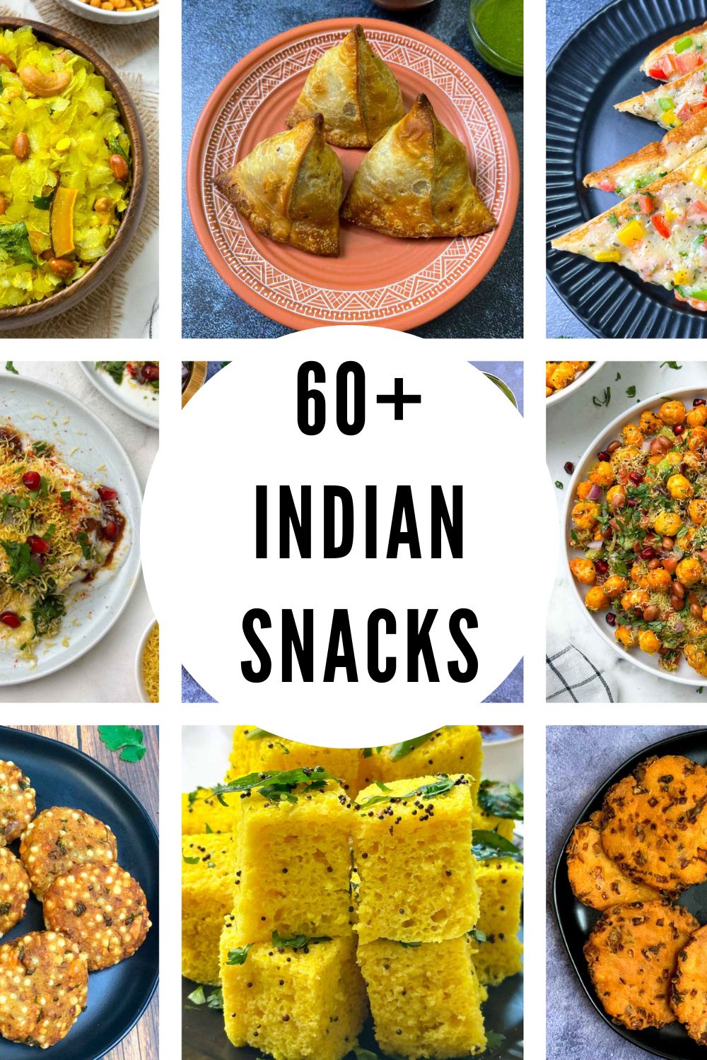 indian snacks collage for pinterest