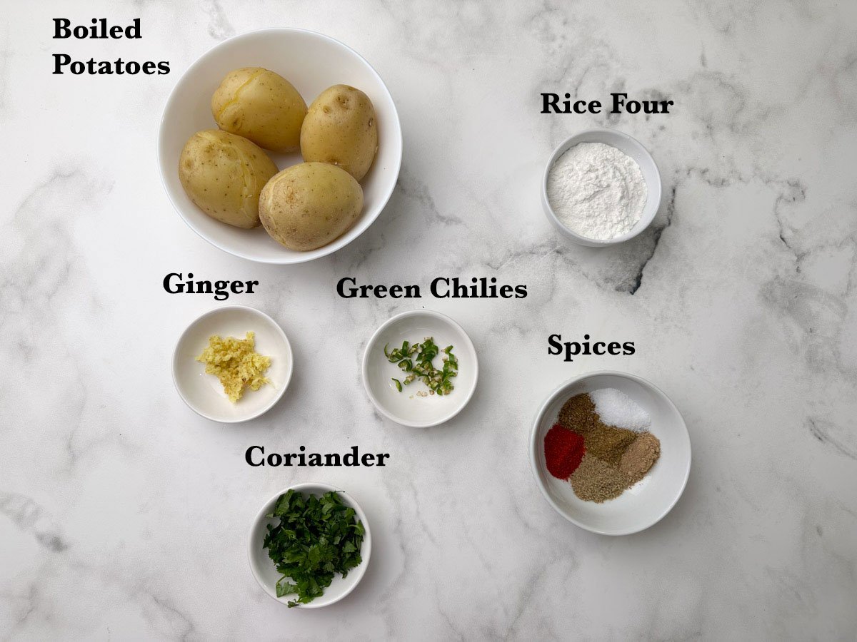 aloo tikki Ingredients