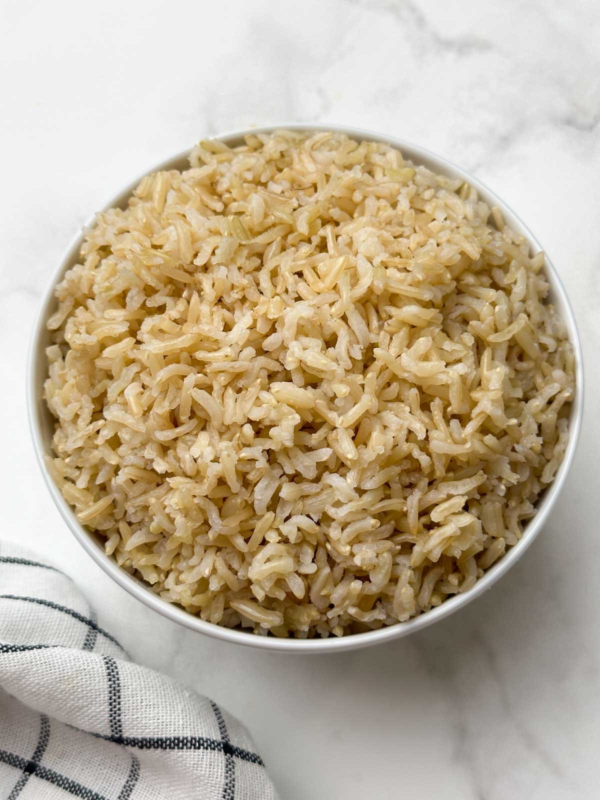 perfectly cooked grain in a bowl