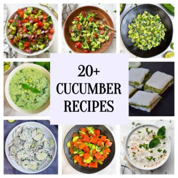 cucumber recipes collage