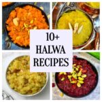 indian halwa recipes collage