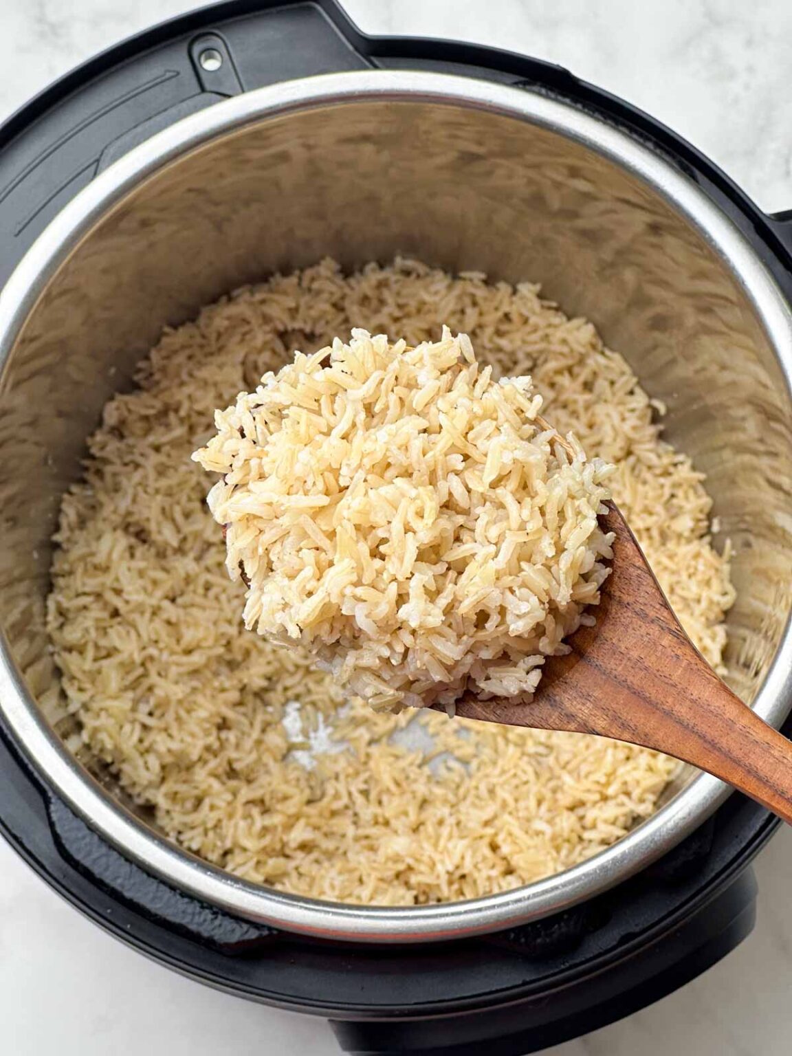 Instant Pot Brown Basmati Rice - Indian Veggie Delight