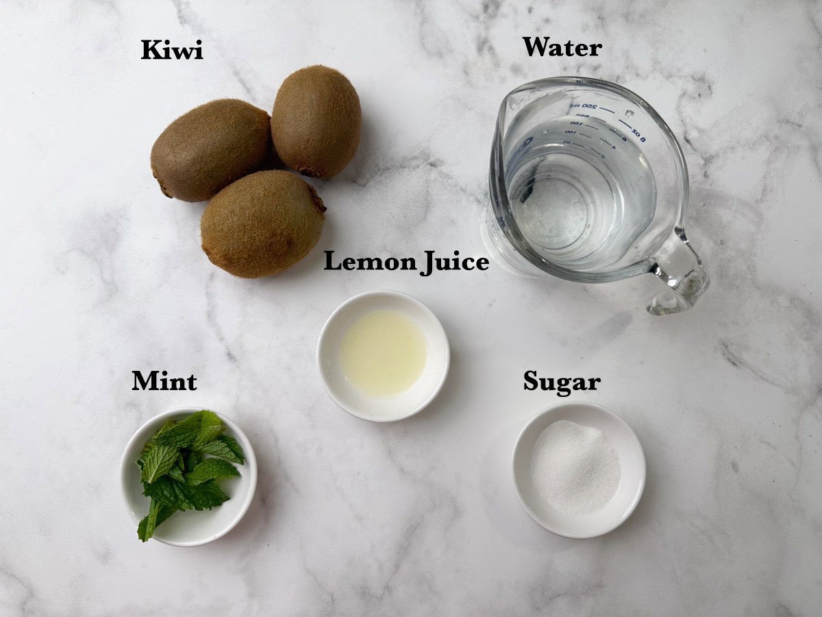 Ingredients for Kiwi Juice recipe