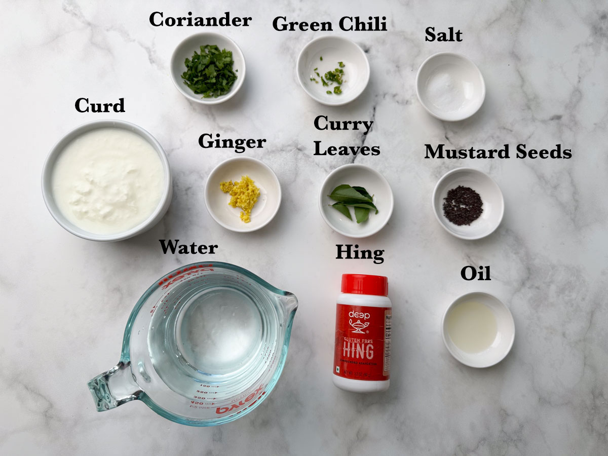 Majjige Recipe Ingredients