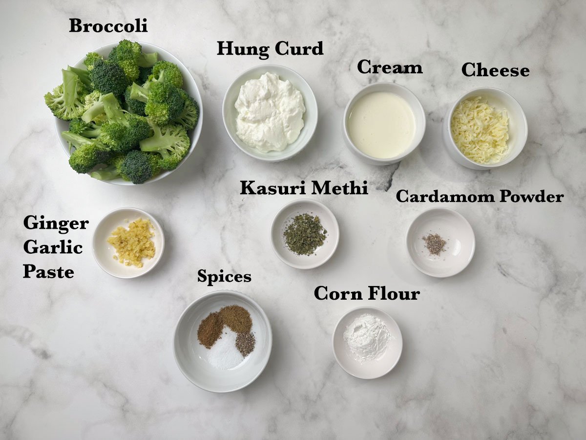 Malai Broccoli Recipe Ingredients