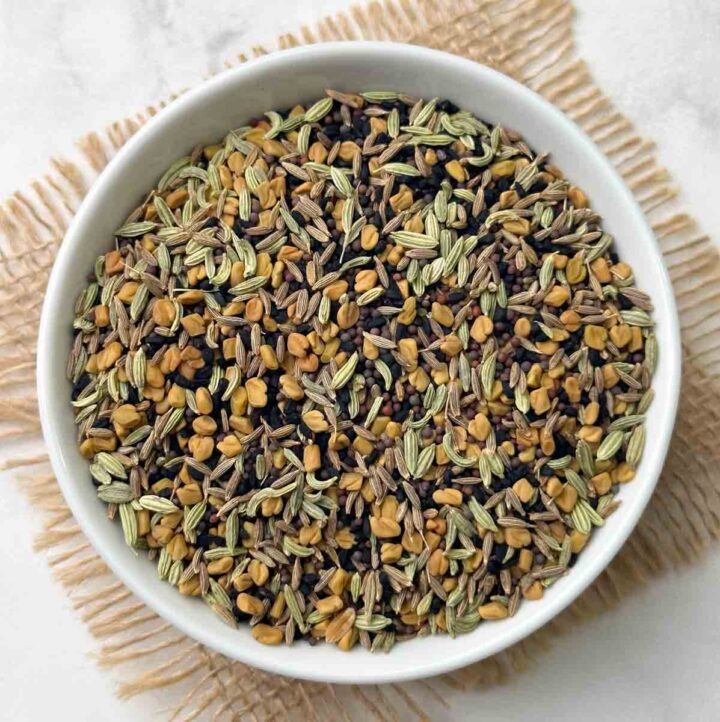panch phoran (indian five spice blend) in a bowl