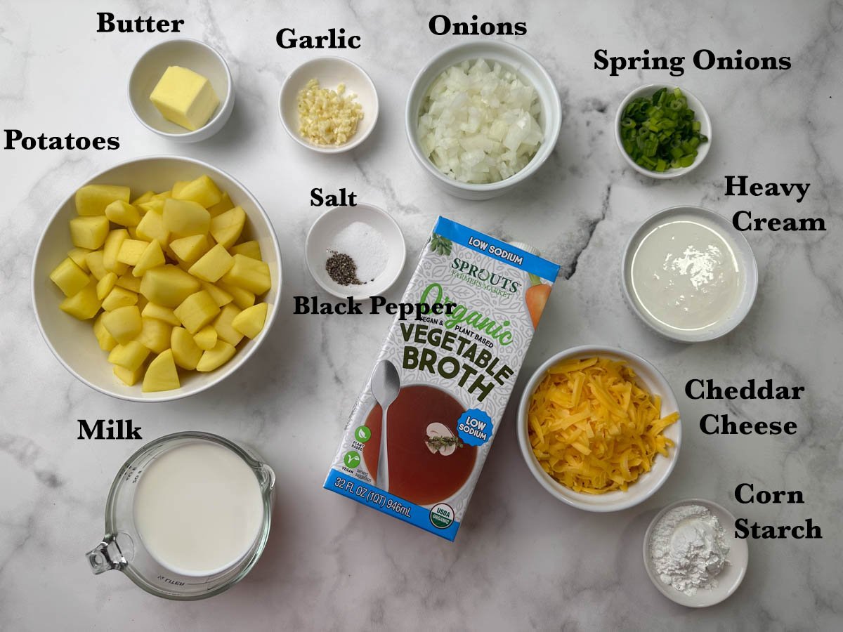 creamy potato soup ingredients