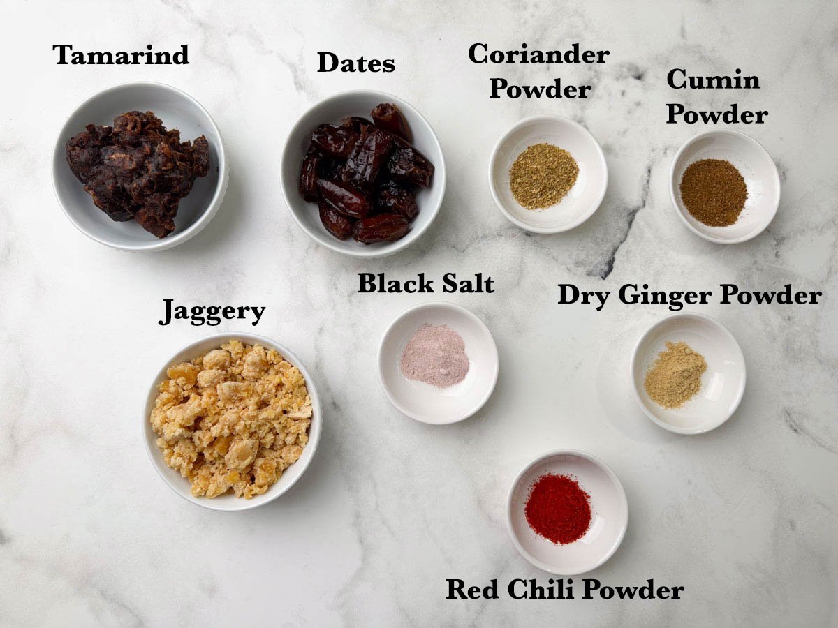 sweet tamarind chutney ingredients