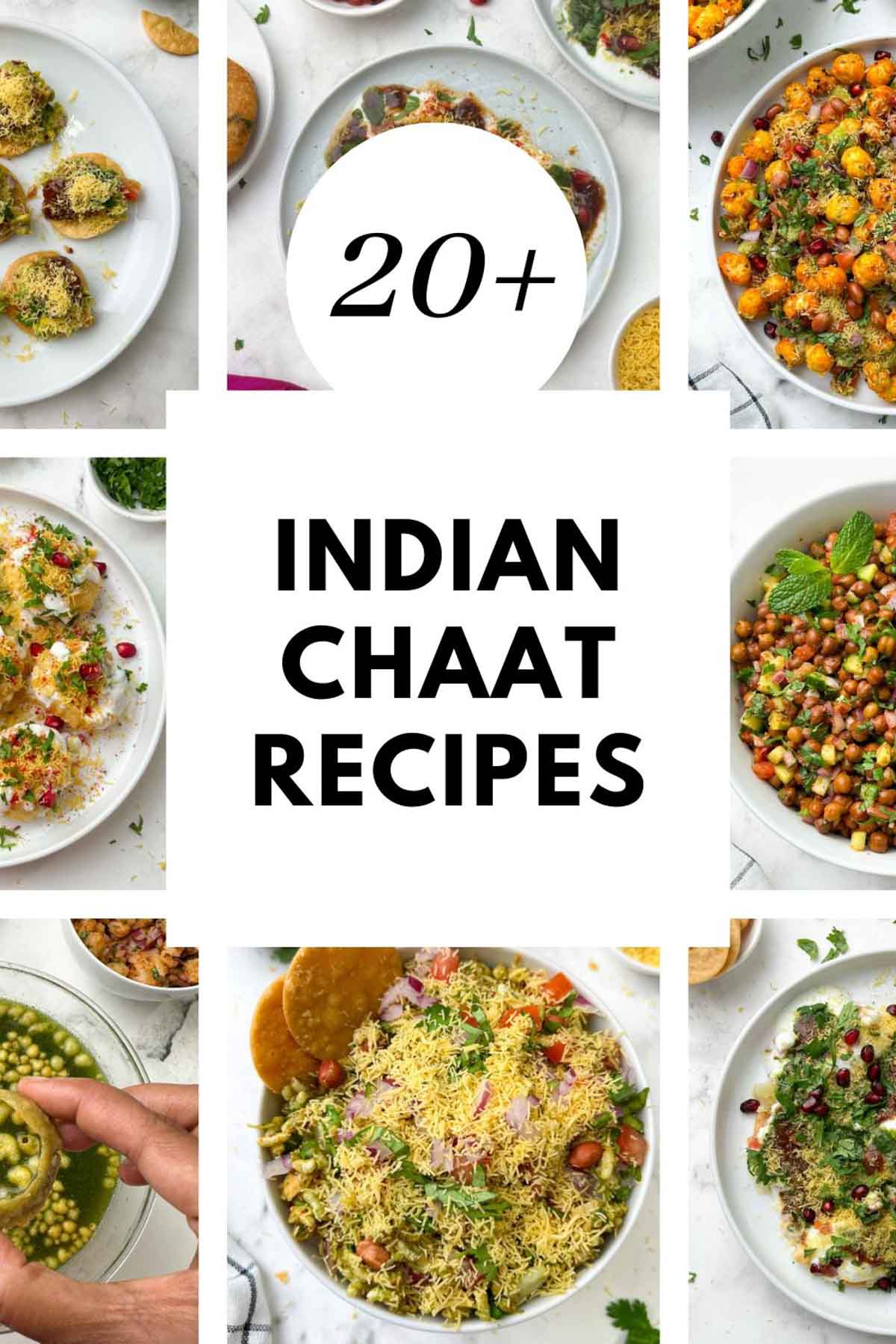 pinterest indian chaat recipes collage