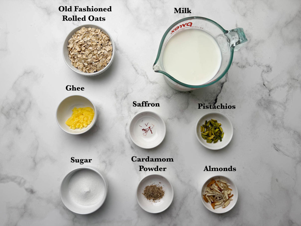 rolled oats kheer ingredients