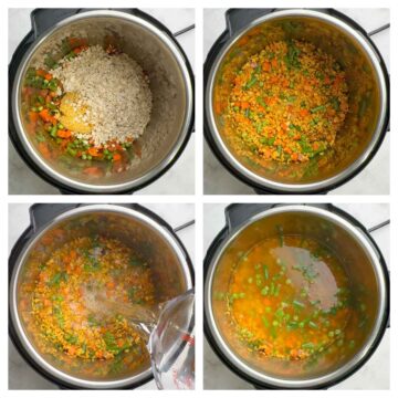 step to add rolled oats and moong dal collage