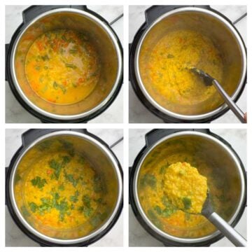 step to mix the cooked masala oast khichdi collage