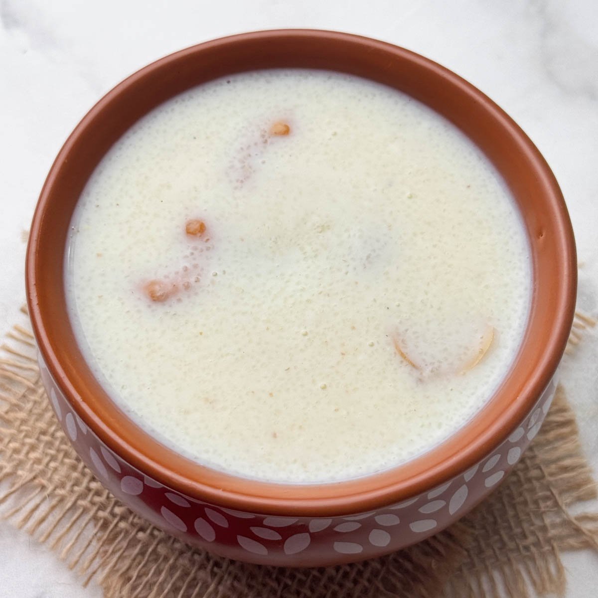 suji ki kheer served in a bowl