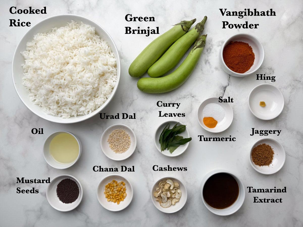 vangi bhath recipe ingredients