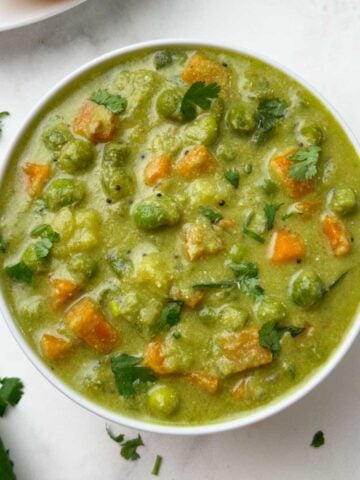 karnataka style vegetable sagu served in a bowl