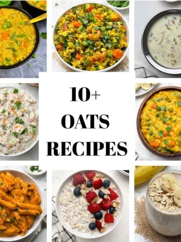 10+ oats recipes collage featured