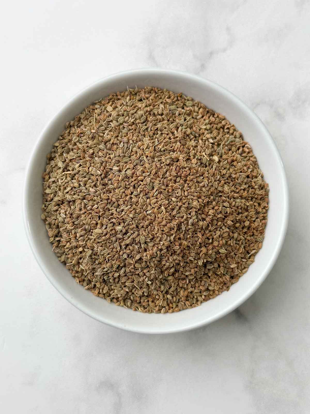 Carrom Seeds (Ajwain) in a bowl