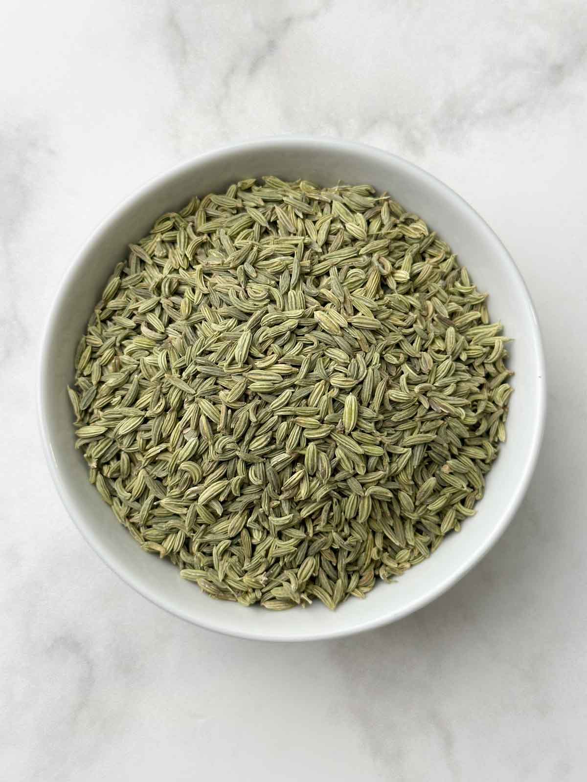 Fennel Seeds (Saunf) in a bowl