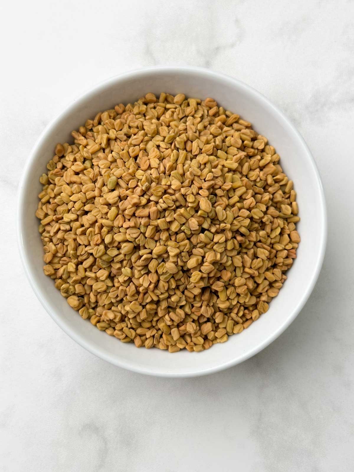 Fenugreek Seeds (Methi Dana) in a bowl