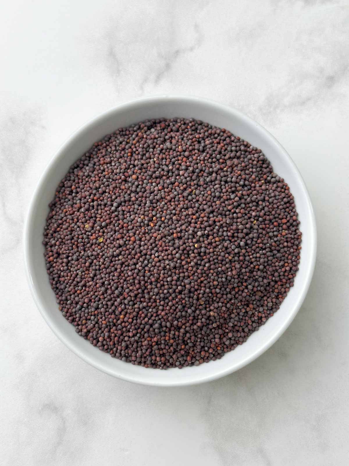 Mustard Seeds (Rai) in a bowl