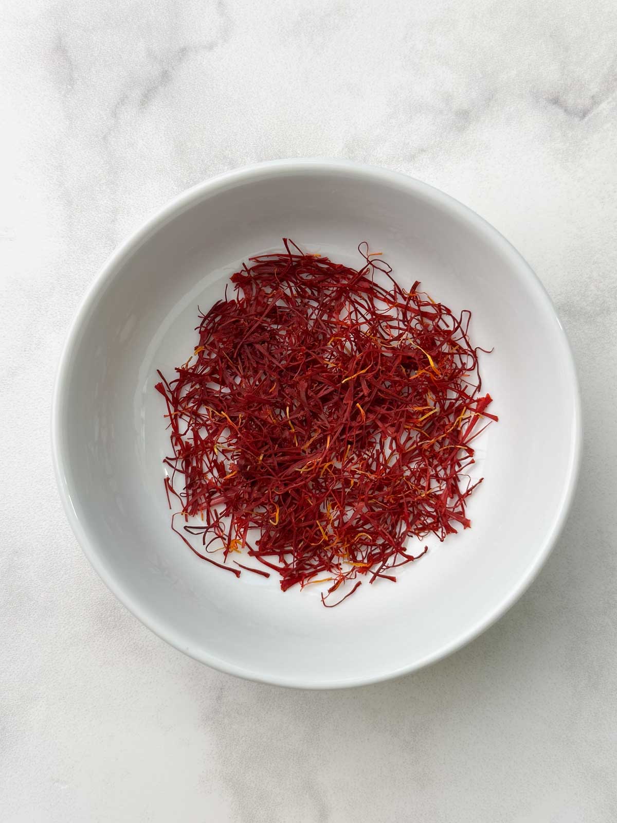 Saffron in a bowl