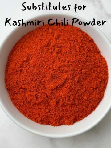 kashmiri chili powder in a bowl